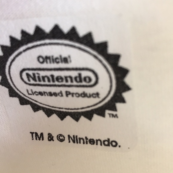 NWOT Nintendo Sz Small white Tee "Made in the 80s" Mario Brothers Graphic Tee - Picture 5 of 7